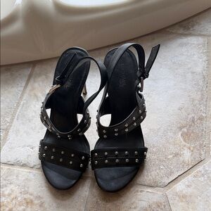 Michael Kors Black Studded Heels